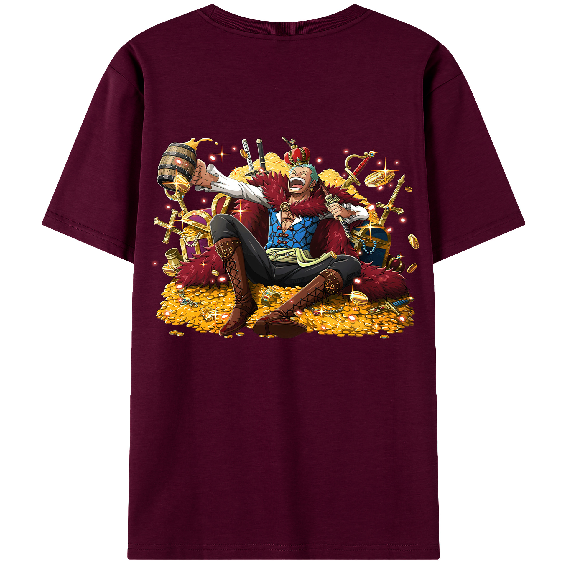 ワンピース ロロノア・ゾロ ONE PIECE Roronoa Zoro レディース半袖Tシャツ(バックプリント)